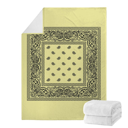 Pastel Yellow Bandana Blanket