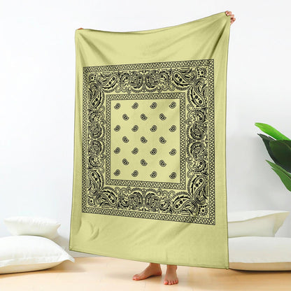 Pastel Yellow Bandana Blanket
