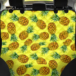 Pastel Yellow Pineapple Pattern Print Pet Car Back Seat Cover