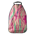 Pastel Zebra Pattern Print Car Seat Organizers