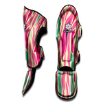 Pastel Zebra Pattern Print Muay Thai Shin Guard