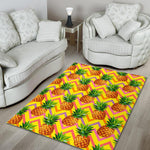 Pastel Zig Zag Pineapple Pattern Print Area Rug GearFrost