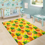 Pastel Zig Zag Pineapple Pattern Print Area Rug GearFrost