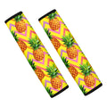 Pastel Zig Zag Pineapple Pattern Print Car Seat Belt Covers