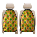 Pastel Zig Zag Pineapple Pattern Print Car Seat Organizers