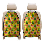 Pastel Zig Zag Pineapple Pattern Print Car Seat Organizers