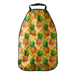 Pastel Zig Zag Pineapple Pattern Print Car Seat Organizers