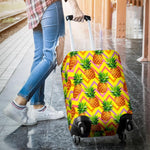Pastel Zig Zag Pineapple Pattern Print Luggage Cover GearFrost
