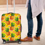 Pastel Zig Zag Pineapple Pattern Print Luggage Cover GearFrost