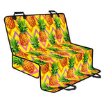 Pastel Zig Zag Pineapple Pattern Print Pet Car Back Seat Cover