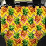 Pastel Zig Zag Pineapple Pattern Print Pet Car Back Seat Cover