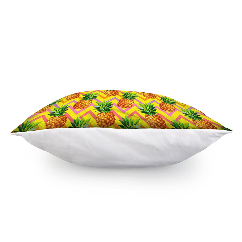 Pastel Zig Zag Pineapple Pattern Print Pillow Cover