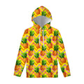 Pastel Zig Zag Pineapple Pattern Print Pullover Hoodie
