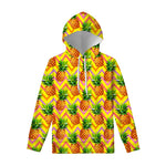 Pastel Zig Zag Pineapple Pattern Print Pullover Hoodie