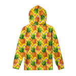Pastel Zig Zag Pineapple Pattern Print Pullover Hoodie