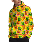 Pastel Zig Zag Pineapple Pattern Print Pullover Hoodie