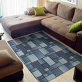 Patchwork Denim Jeans Pattern Print Floor Mat