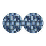 Patchwork Denim Jeans Pattern Print Car Coasters
