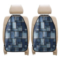 Patchwork Denim Jeans Pattern Print Car Seat Organizers