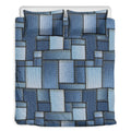 Patchwork Denim Jeans Pattern Print Duvet Cover Bedding Set