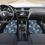 Patchwork Denim Jeans Pattern Print Front Car Floor Mats