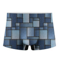 Patchwork Denim Jeans Pattern Print Men's Boxer Briefs