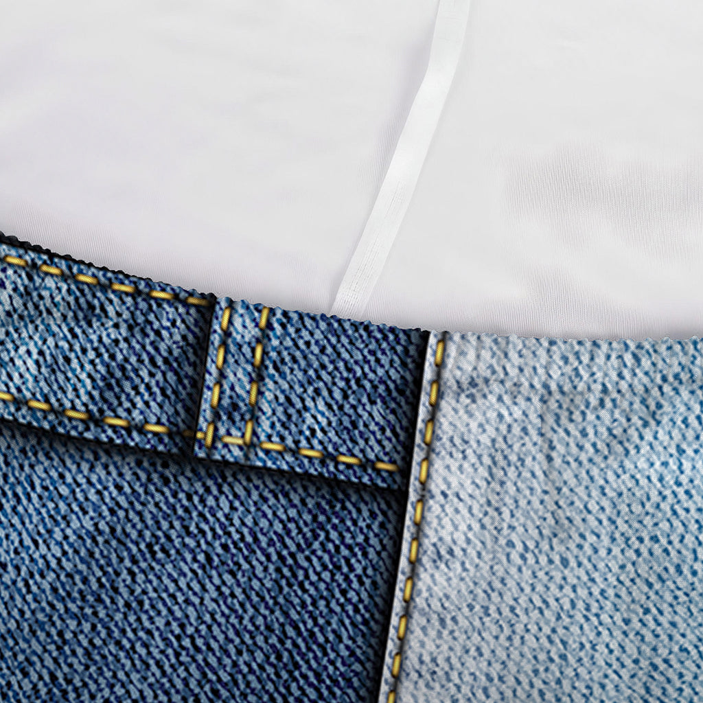 Patchwork Denim Jeans Pattern Print Sofa Cover