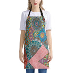 Patchwork Mandala Bohemian Pattern Print Apron