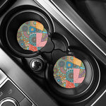 Patchwork Mandala Bohemian Pattern Print Car Coasters