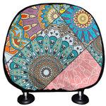 Patchwork Mandala Bohemian Pattern Print Car Headrest Covers