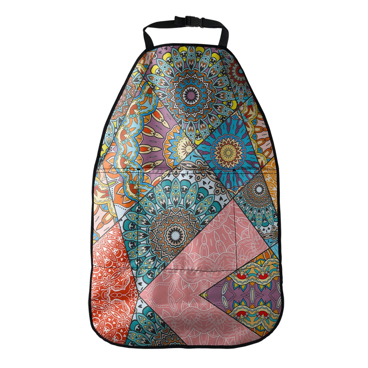 Patchwork Mandala Bohemian Pattern Print Car Seat Organizers