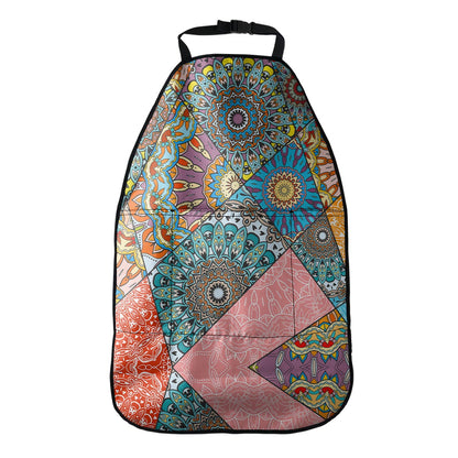 Patchwork Mandala Bohemian Pattern Print Car Seat Organizers