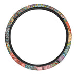 Patchwork Mandala Bohemian Pattern Print Car Steering Wheel Cover