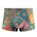 Patchwork Mandala Bohemian Pattern Print Men's Boxer Briefs