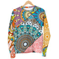 Patchwork Mandala Bohemian Pattern Print Men's Crewneck Sweatshirt