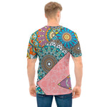 Patchwork Mandala Bohemian Pattern Print Men's T-Shirt