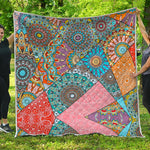 Patchwork Mandala Bohemian Pattern Print Quilt