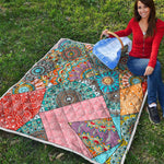 Patchwork Mandala Bohemian Pattern Print Quilt