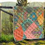 Patchwork Mandala Bohemian Pattern Print Quilt