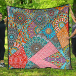 Patchwork Mandala Bohemian Pattern Print Quilt
