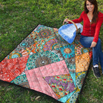 Patchwork Mandala Bohemian Pattern Print Quilt
