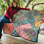 Patchwork Mandala Bohemian Pattern Print Quilt