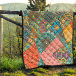 Patchwork Mandala Bohemian Pattern Print Quilt
