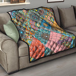 Patchwork Mandala Bohemian Pattern Print Quilt