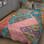 Patchwork Mandala Bohemian Pattern Print Quilt Bed Set