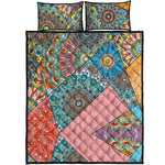 Patchwork Mandala Bohemian Pattern Print Quilt Bed Set