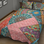 Patchwork Mandala Bohemian Pattern Print Quilt Bed Set