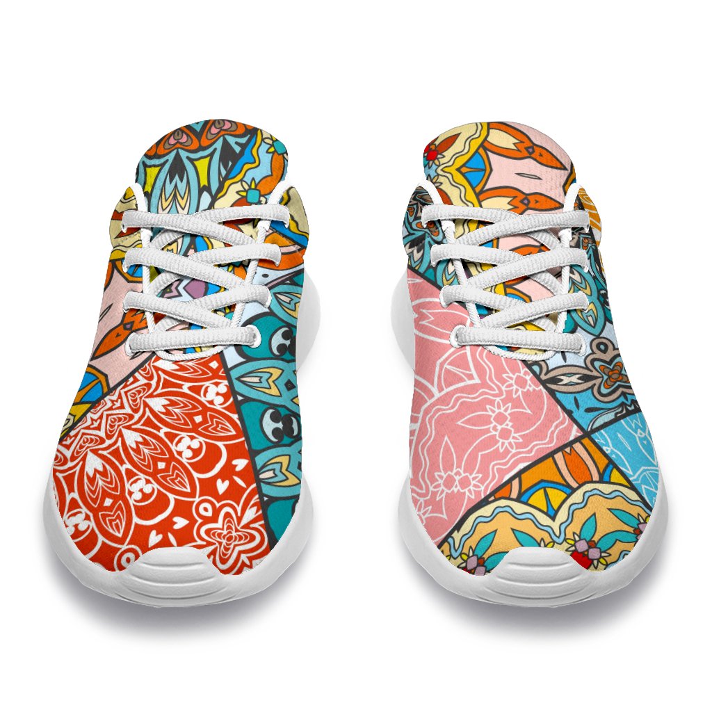 Patchwork Mandala Bohemian Pattern Print Sport Shoes GearFrost