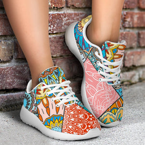 Patchwork Mandala Bohemian Pattern Print Sport Shoes GearFrost