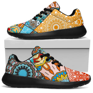 Patchwork Mandala Bohemian Pattern Print Sport Shoes GearFrost